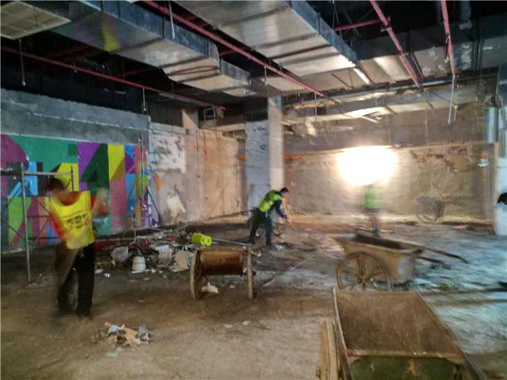 成都春熙路群光商场8楼餐饮店十三椒11.27拆除撤柜完工